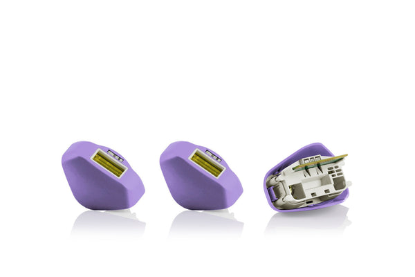 lilac 3 pack of optic cartridges included with the bundle from zipple